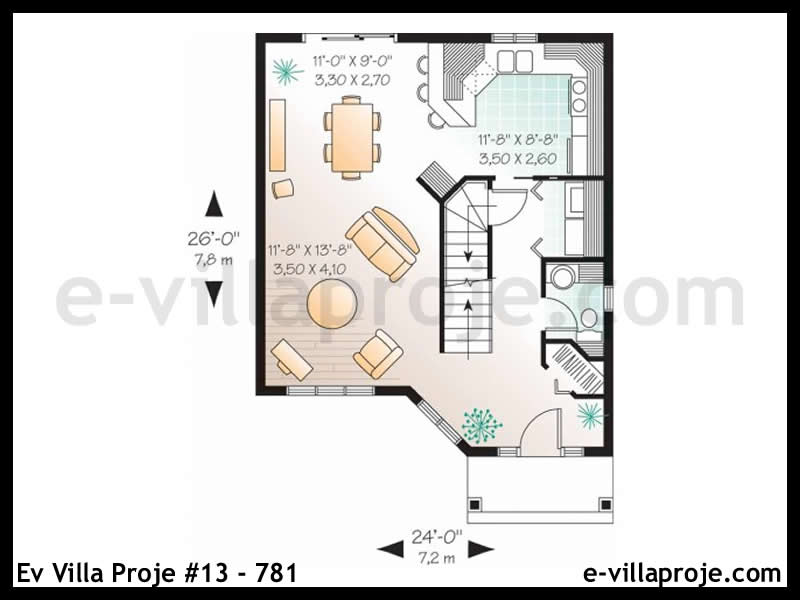 Ev Villa Proje #13 - 781 Çelik Ev Projesi - Görsel 2