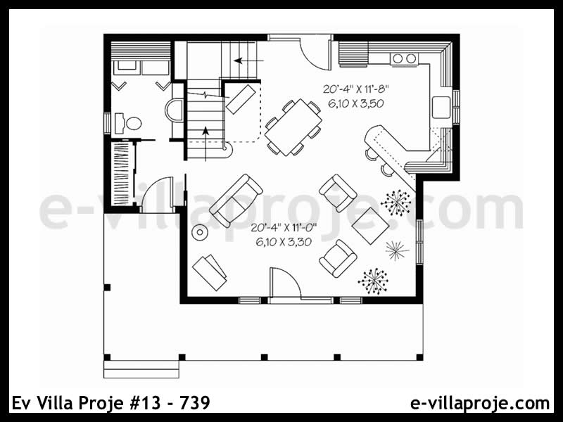 Ev Villa Proje #13 - 739 Çelik Ev Projesi - Görsel 2