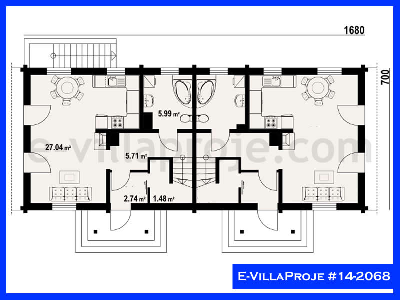 Ev Villa Proje #14 - 2068 Çelik Ev Projesi - Görsel 2
