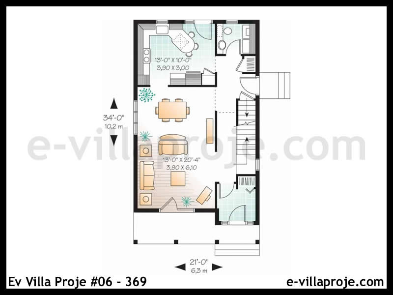 Ev Villa Proje #06 - 369 Çelik Ev Projesi - Görsel 2
