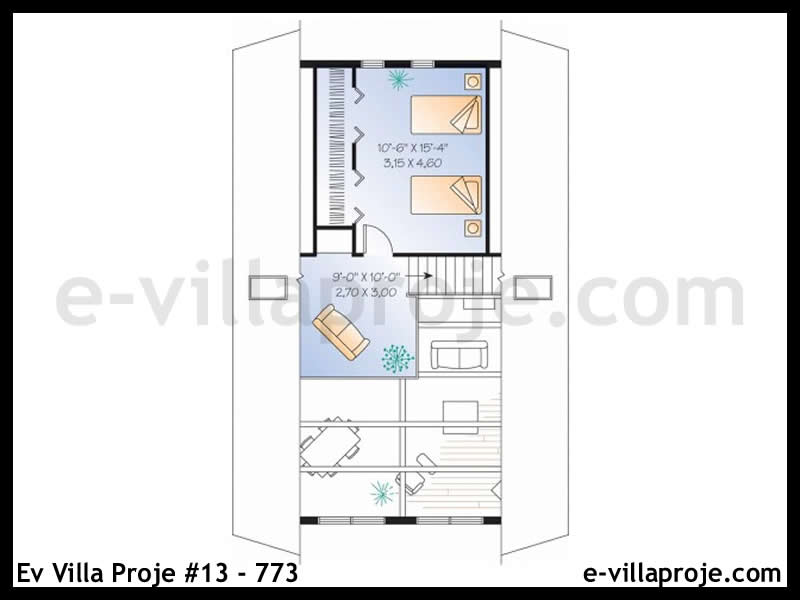 Ev Villa Proje #13 - 773 Çelik Ev Projesi - Görsel 3