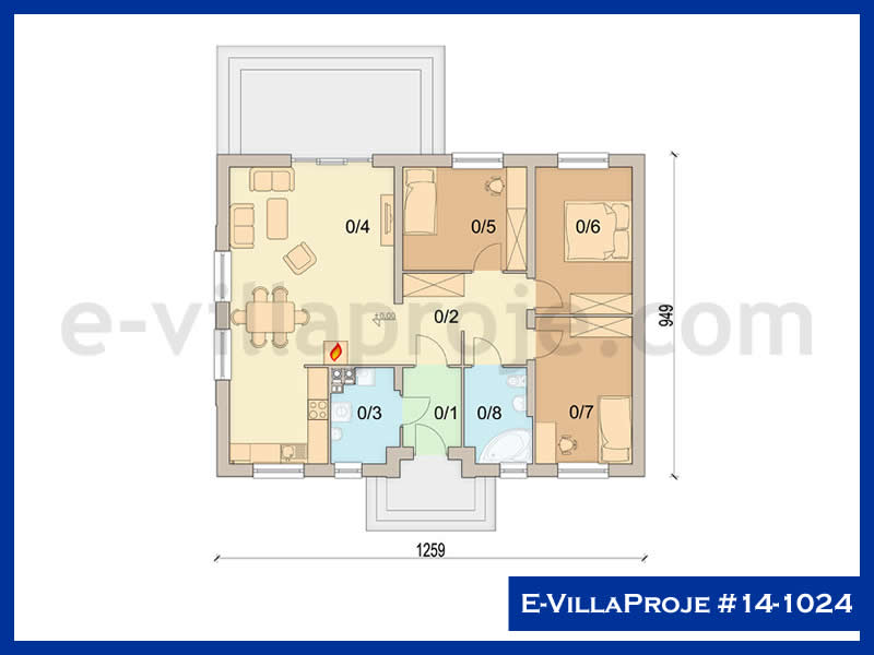 Ev Villa Proje #14 - 1024 Çelik Ev Projesi - Görsel 2