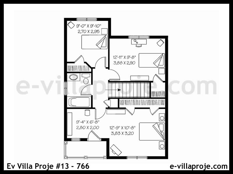 Ev Villa Proje #13 - 766 Çelik Ev Projesi - Görsel 3