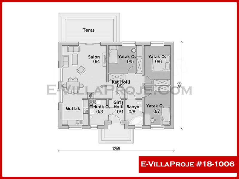 Ev Villa Proje #18 - 1006 Çelik Ev Projesi - Görsel 2