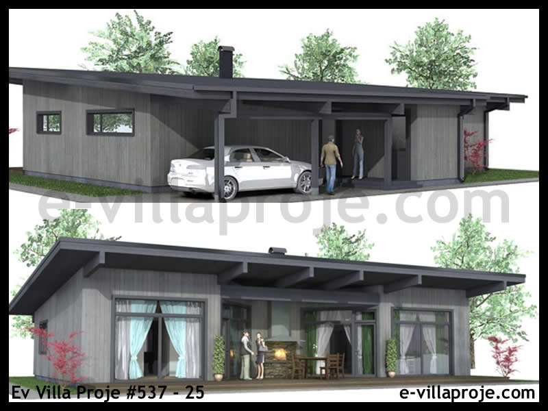 Ev Villa Proje #537 - 25 Çelik Ev Projesi - Görsel 3