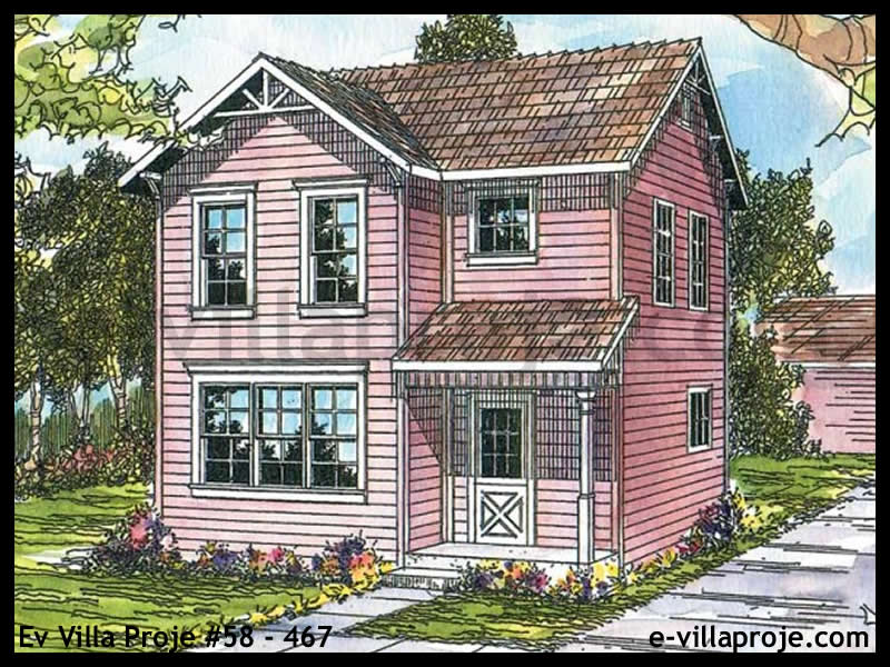 Ev Villa Proje #58 - 467 Çelik Villa Projesi 3D Mimari Tasarımı