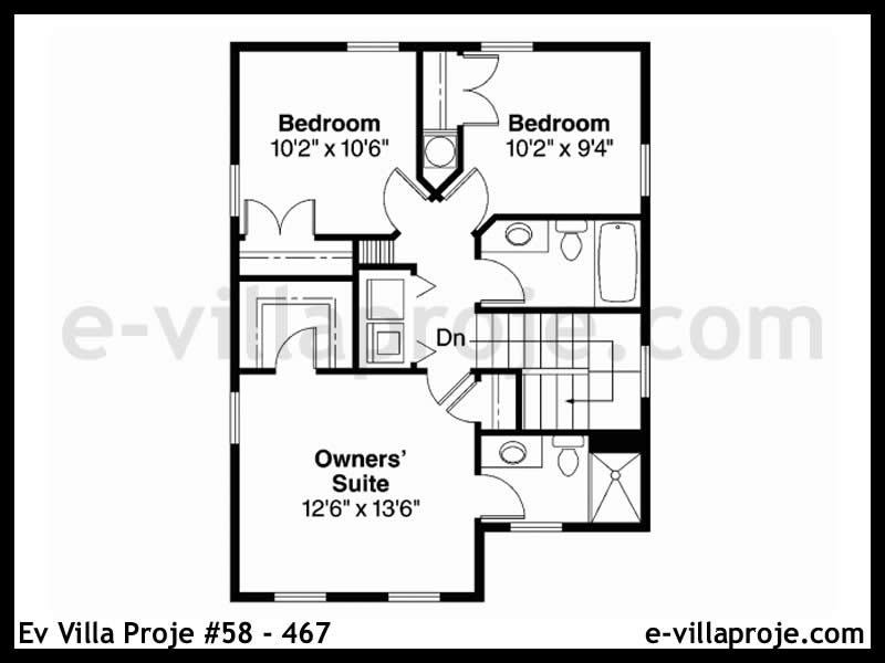 Ev Villa Proje #58 - 467 Çelik Ev Projesi - Görsel 3