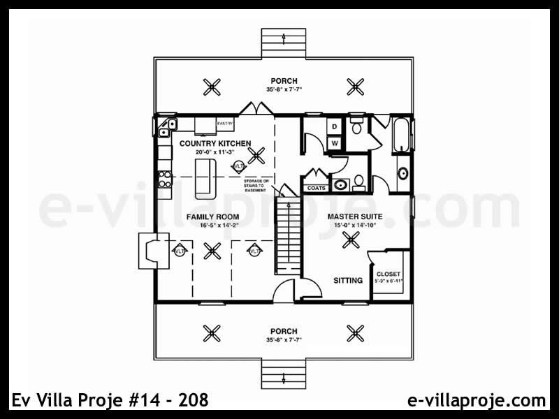 Ev Villa Proje #14 - 208 Çelik Ev Projesi - Görsel 2