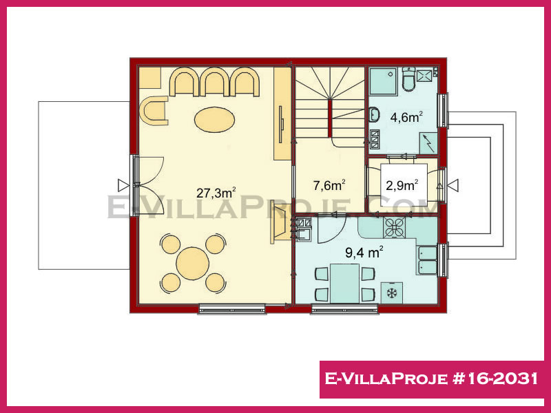 Ev Villa Proje #16 - 2031 Çelik Ev Projesi - Görsel 2