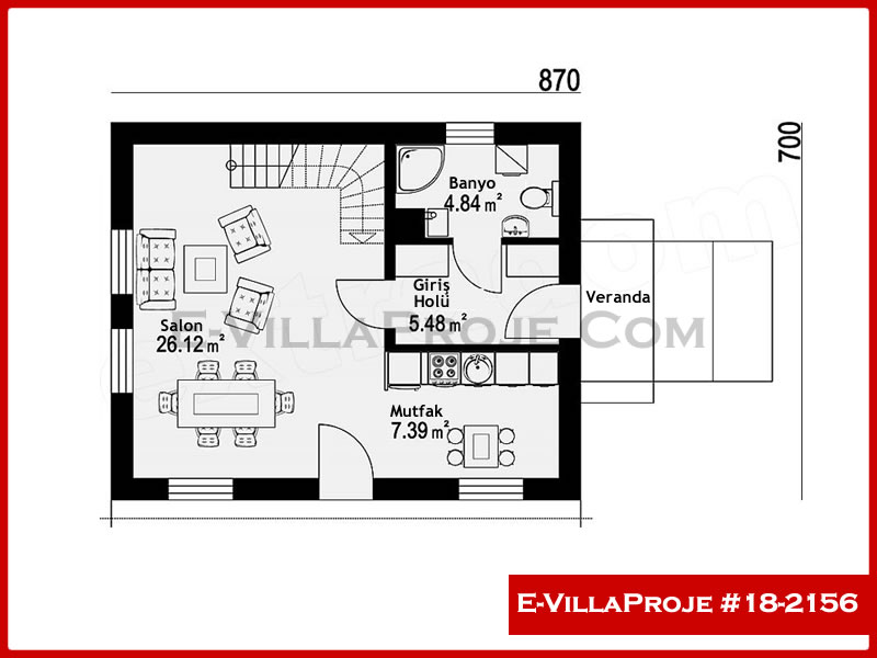 Ev Villa Proje #18 - 2156 Çelik Ev Projesi - Görsel 2