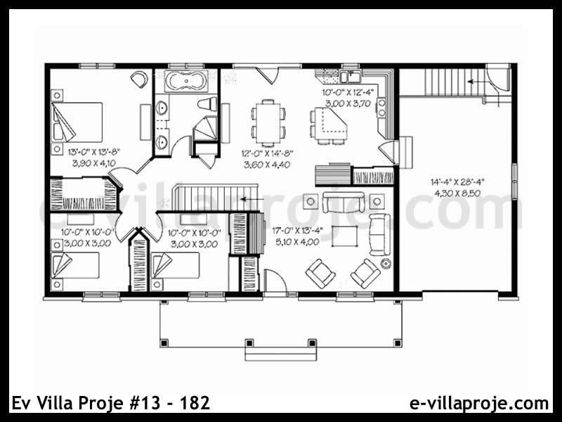 Ev Villa Proje #13 - 182 Çelik Ev Projesi - Görsel 2