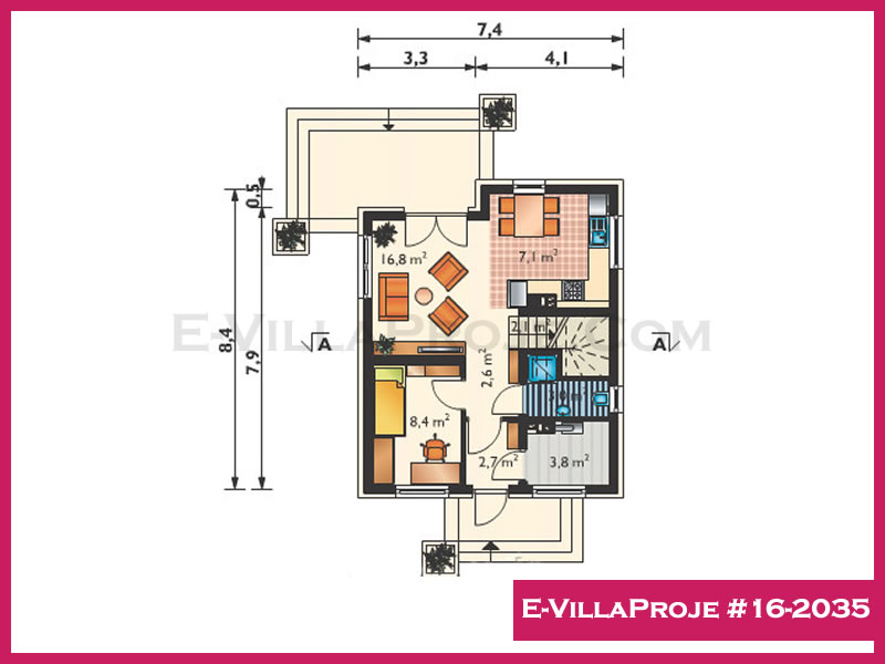 Ev Villa Proje #16 - 2035 Çelik Ev Projesi - Görsel 2