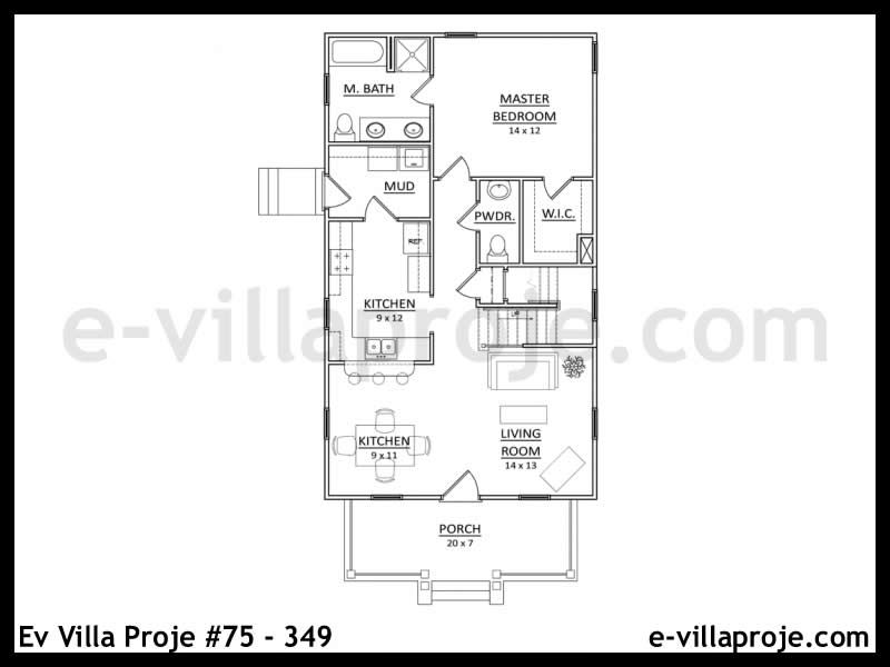 Ev Villa Proje #75 - 349 Çelik Ev Projesi - Görsel 2