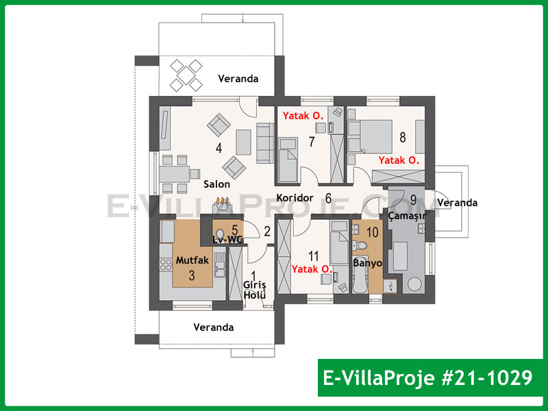 Ev Villa Proje #21 - 1029 Çelik Ev Projesi - Görsel 2