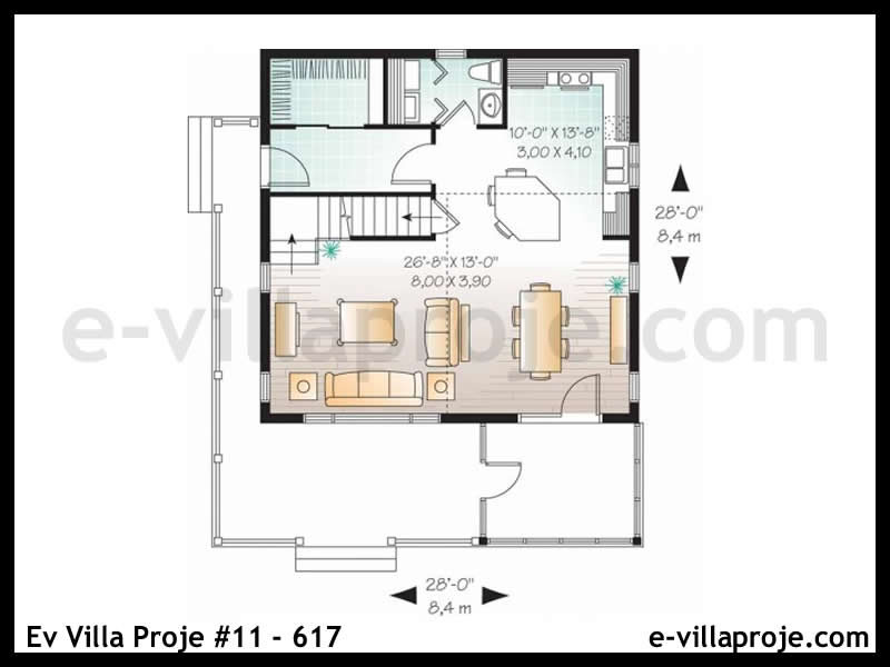 Ev Villa Proje #11 - 617 Çelik Ev Projesi - Görsel 2
