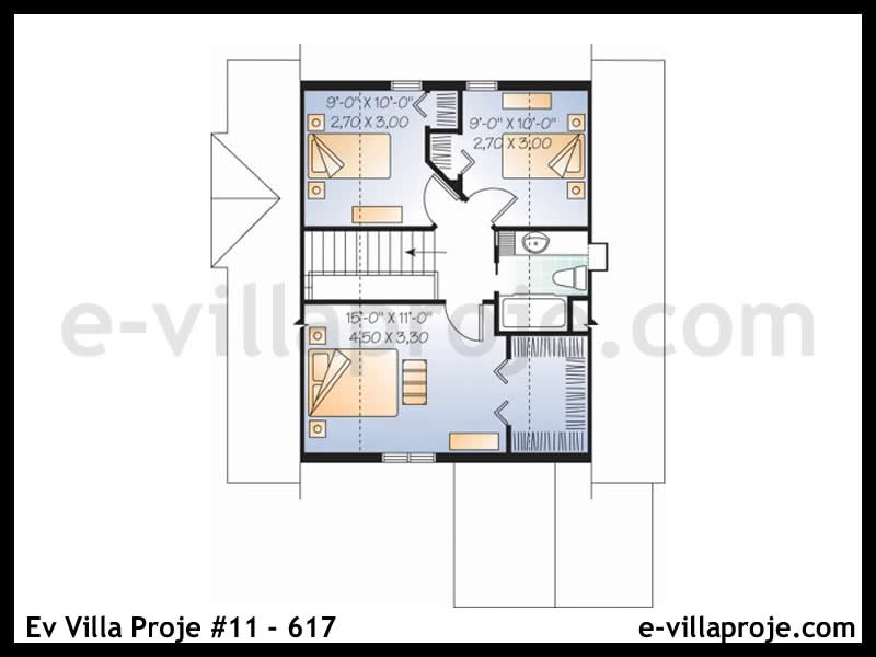 Ev Villa Proje #11 - 617 Çelik Ev Projesi - Görsel 3
