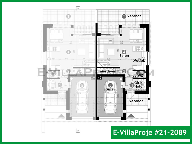 Ev Villa Proje #21 - 2089 Çelik Ev Projesi - Görsel 2
