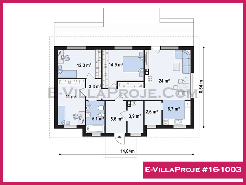 Ev Villa Proje #16 - 1003 Çelik Ev Projesi - Görsel 2