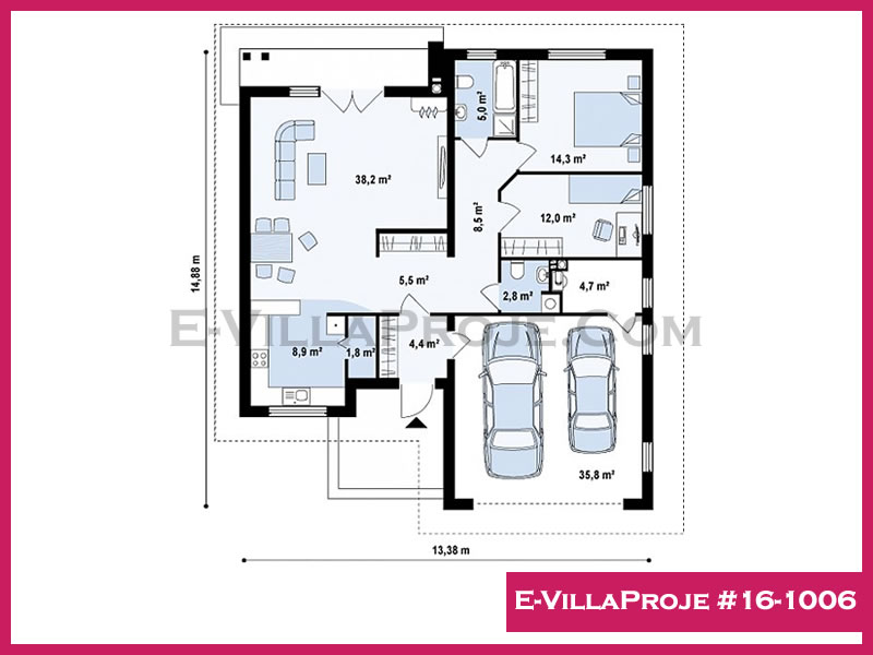 Ev Villa Proje #16 - 1006 Çelik Ev Projesi - Görsel 2
