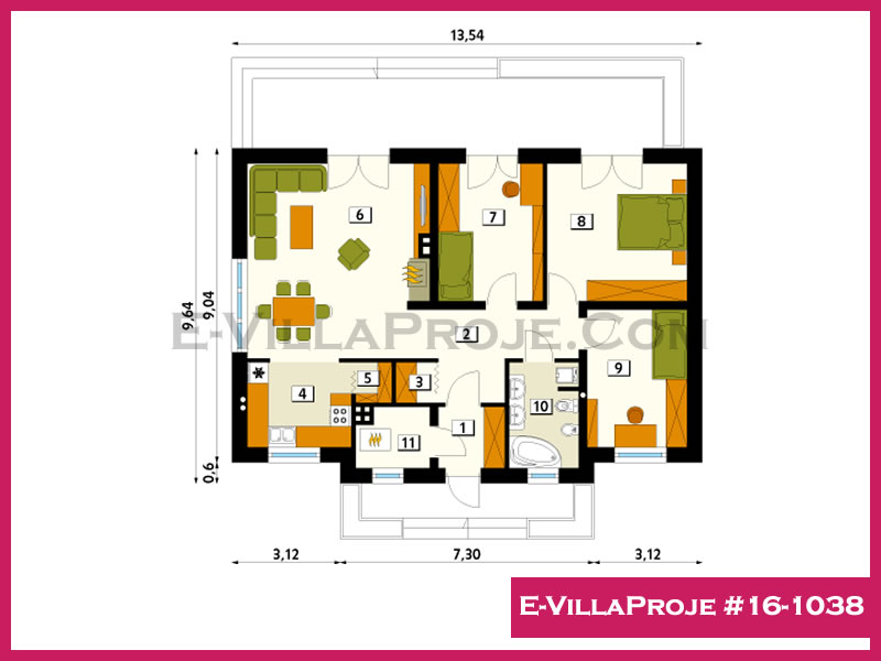 Ev Villa Proje #16 - 1038 Çelik Ev Projesi - Görsel 2