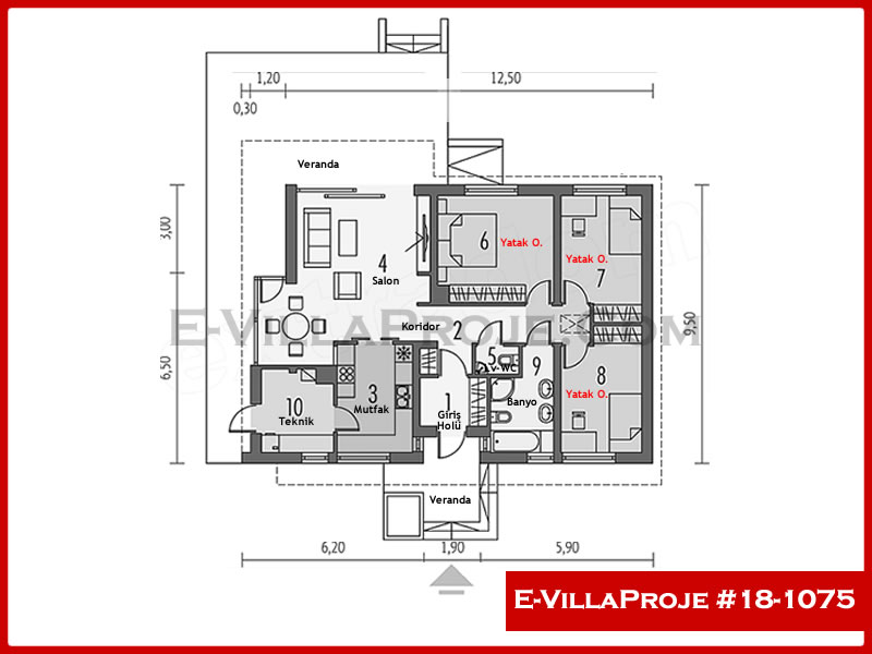 Ev Villa Proje #18 - 1075 Çelik Ev Projesi - Görsel 2