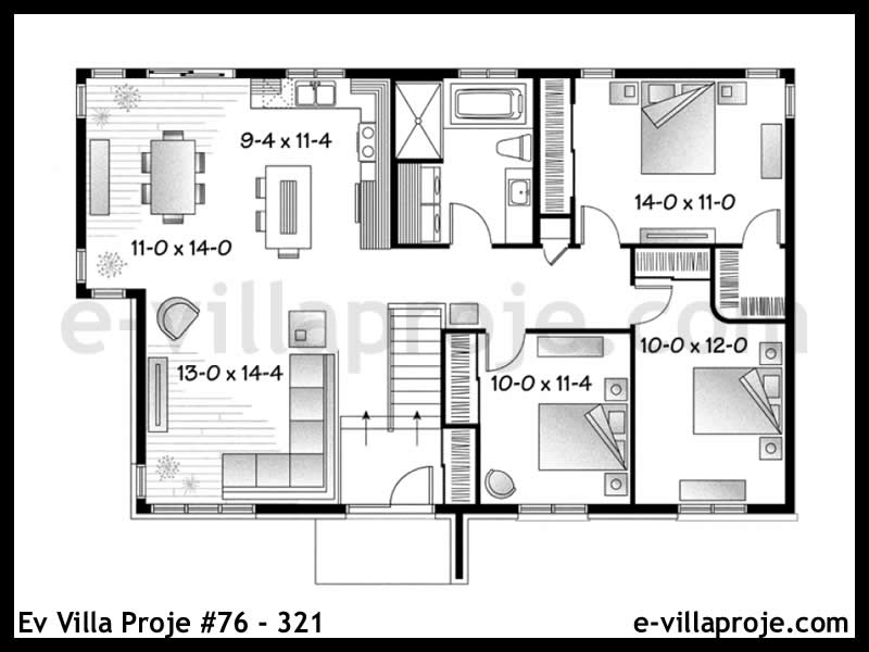 Ev Villa Proje #76 - 321 Çelik Ev Projesi - Görsel 2
