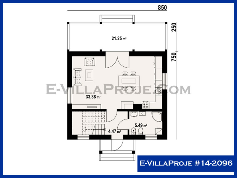 Ev Villa Proje #14 - 2096 Çelik Ev Projesi - Görsel 2