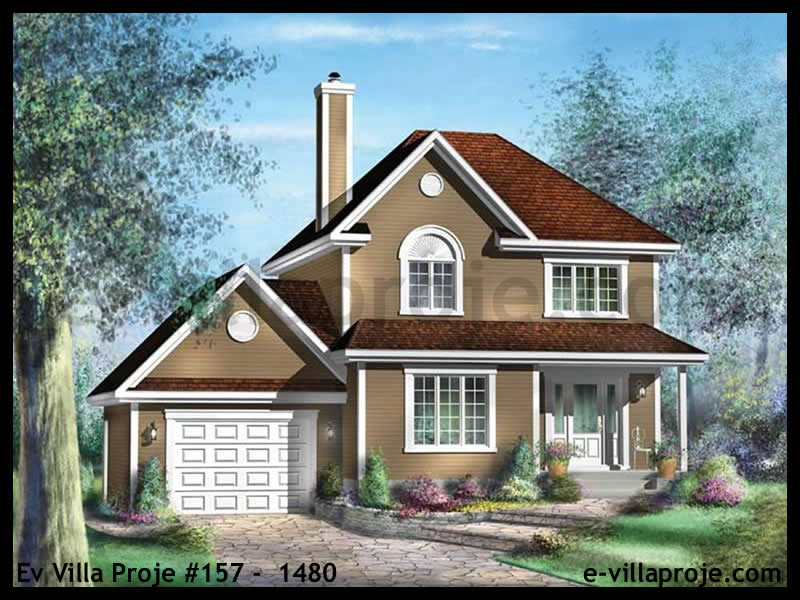 Ev Villa Proje #157 - 1480 Çelik Villa Modeli ve 3D Tasarımı