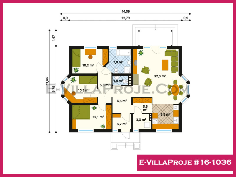 Ev Villa Proje #16 - 1036 Çelik Ev Projesi - Görsel 2