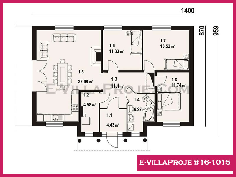 Ev Villa Proje #16 - 1015 Çelik Ev Projesi - Görsel 2