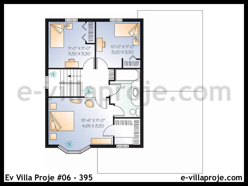 Ev Villa Proje #06 - 395 Çelik Ev Projesi - Görsel 3