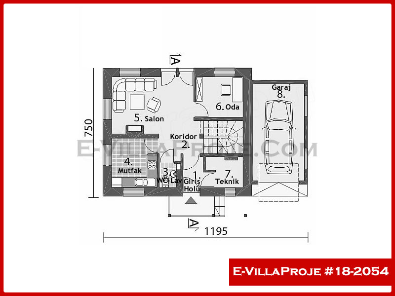 Ev Villa Proje #18 - 2054 Çelik Ev Projesi - Görsel 2