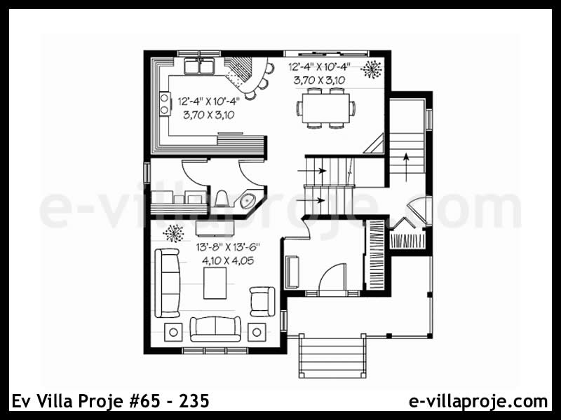 Ev Villa Proje #65 - 235 Çelik Ev Projesi - Görsel 2