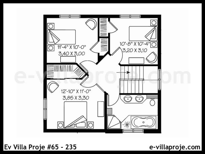 Ev Villa Proje #65 - 235 Çelik Ev Projesi - Görsel 3