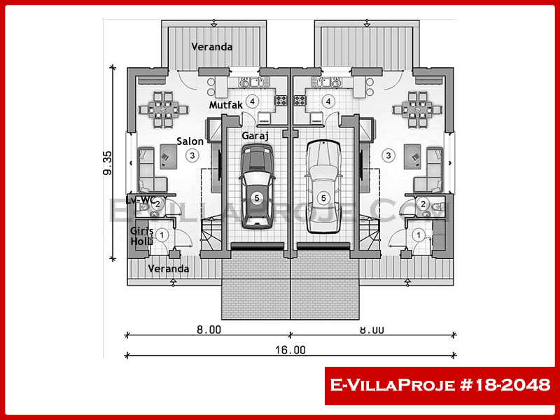 Ev Villa Proje #18 - 2048 Çelik Ev Projesi - Görsel 2