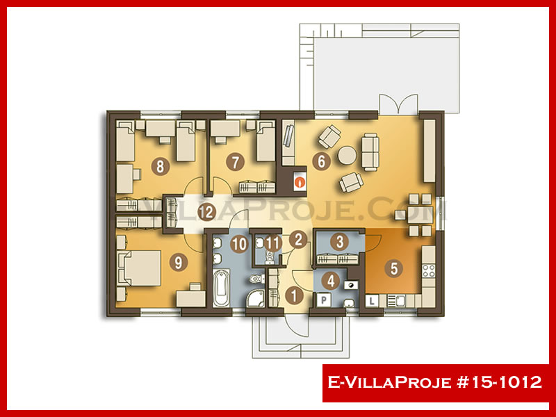Ev Villa Proje #15 - 1012 Çelik Ev Projesi - Görsel 2