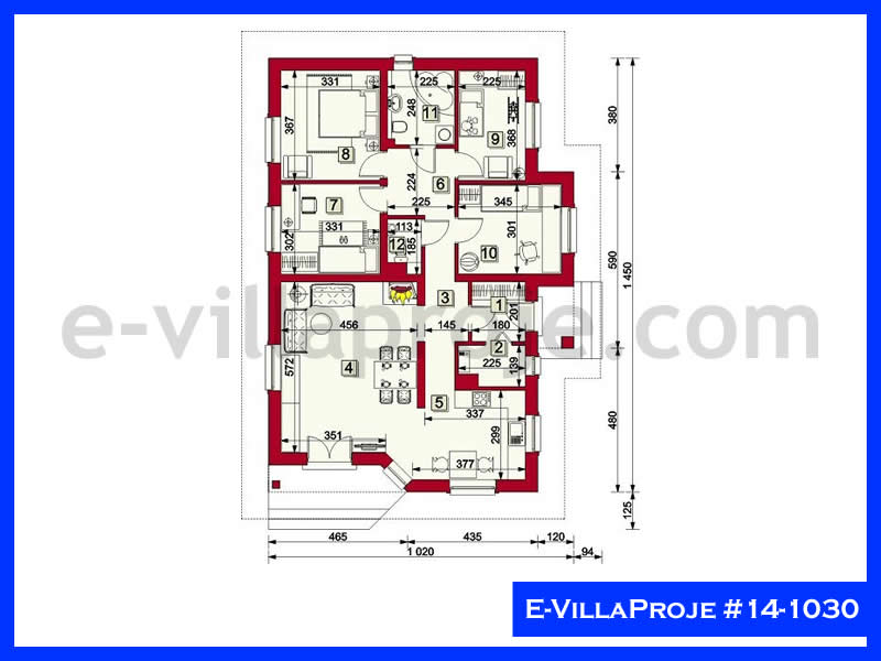 Ev Villa Proje #14 - 1030 Çelik Ev Projesi - Görsel 2