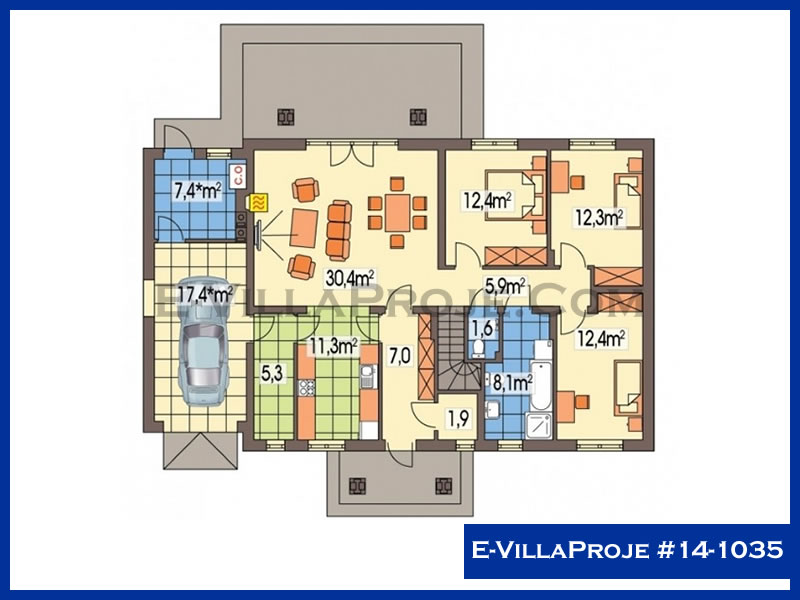 Ev Villa Proje #14 - 1035 Çelik Ev Projesi - Görsel 2