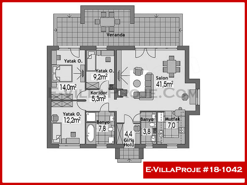 Ev Villa Proje #18 - 1042 Çelik Ev Projesi - Görsel 2