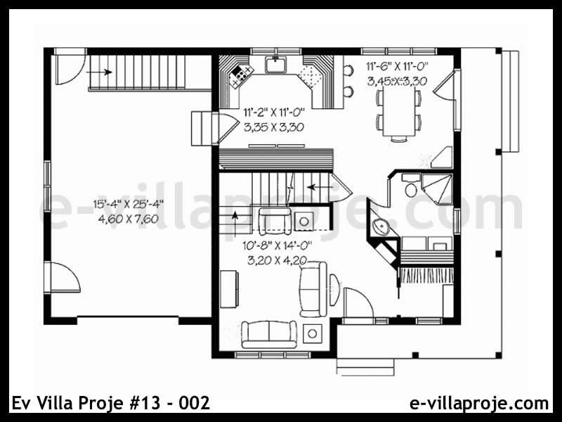 Ev Villa Proje #13 - 002 Çelik Ev Projesi - Görsel 2