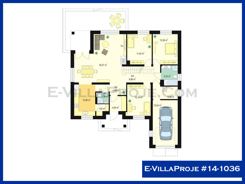 Ev Villa Proje #14 - 1036 Çelik Ev Projesi - Görsel 2