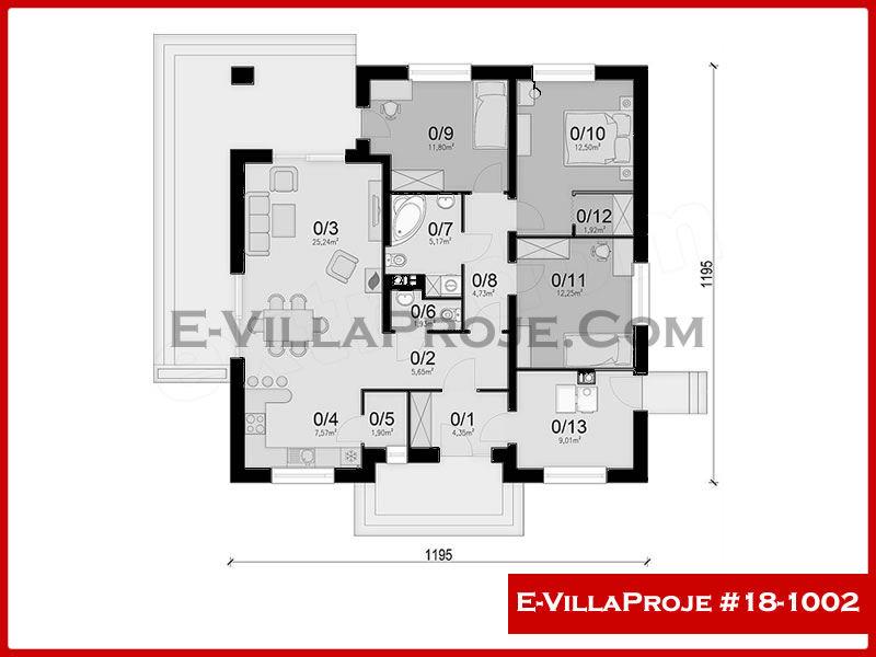 Ev Villa Proje #18 - 1002 Çelik Ev Projesi - Görsel 2