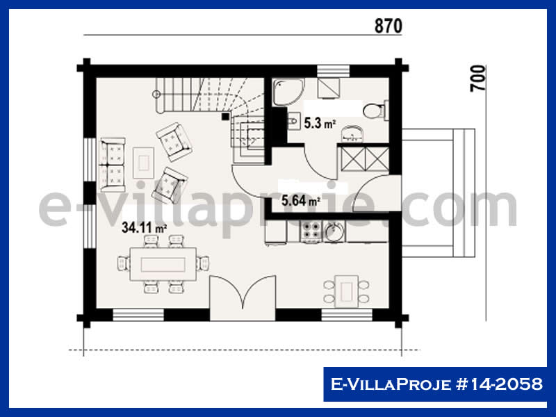 Ev Villa Proje #14 - 2058 Çelik Ev Projesi - Görsel 2
