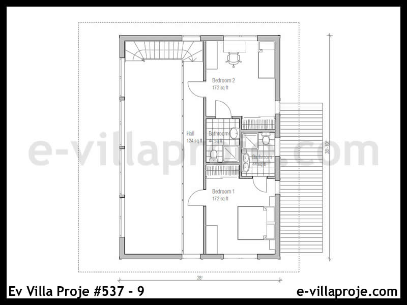 Ev Villa Proje #537 - 9 Çelik Ev Projesi - Görsel 3