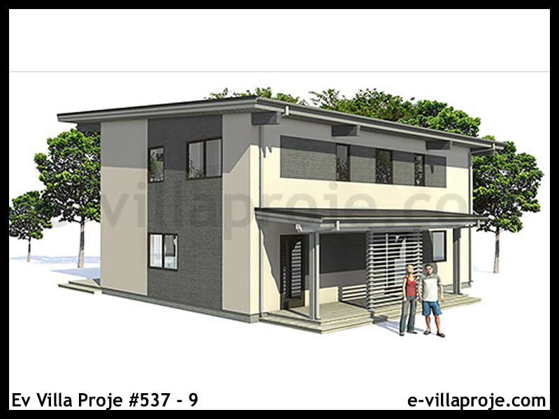 Ev Villa Proje #537 - 9 Çelik Ev Projesi - Görsel 4