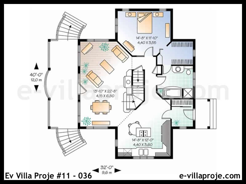 Ev Villa Proje #11 - 036 Çelik Ev Projesi - Görsel 2