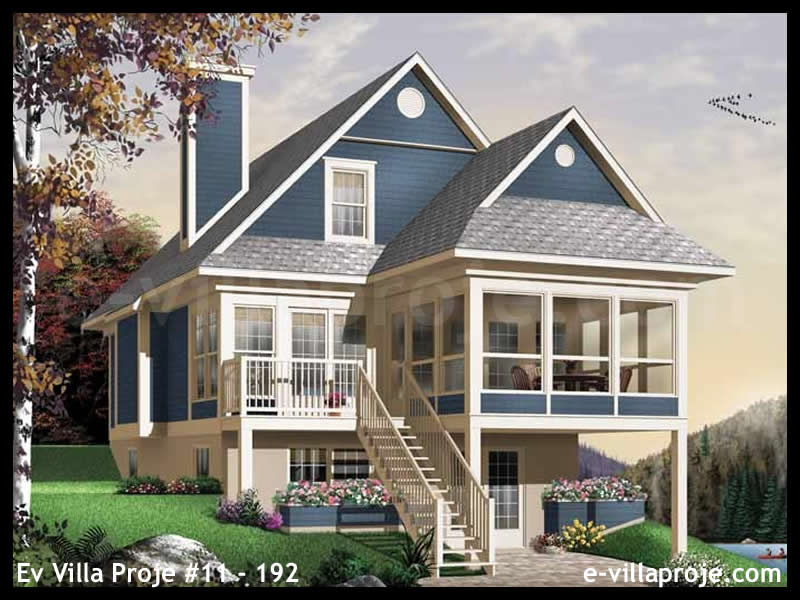 Ev Villa Proje #11 - 192 Çelik Villa Modeli ve 3D Tasarımı