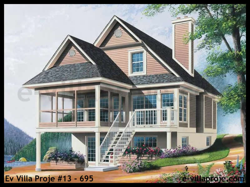Ev Villa Proje #13 - 695 Çelik Villa Modeli ve 3D Tasarımı