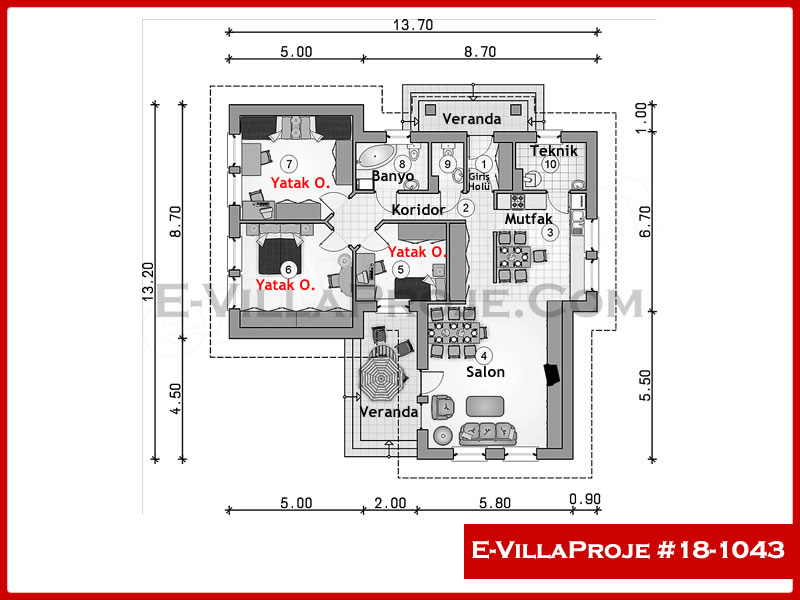 Ev Villa Proje #18 - 1043 Çelik Ev Projesi - Görsel 2