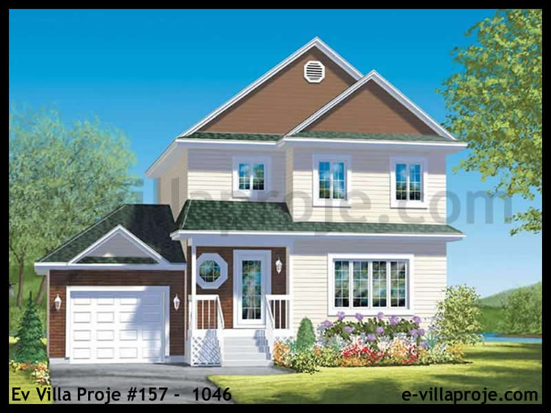Ev Villa Proje #157 - 1046 Çelik Villa Modeli ve 3D Tasarımı